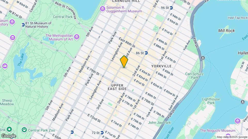 208 E 82nd St Mapa y Detalles de la Ubicación