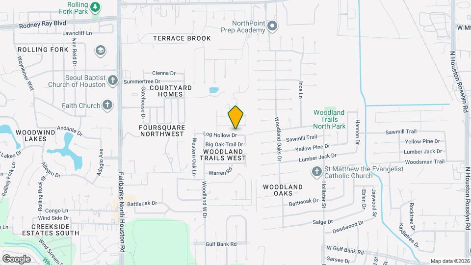 8030 Log Hollow Dr Map and Location Details