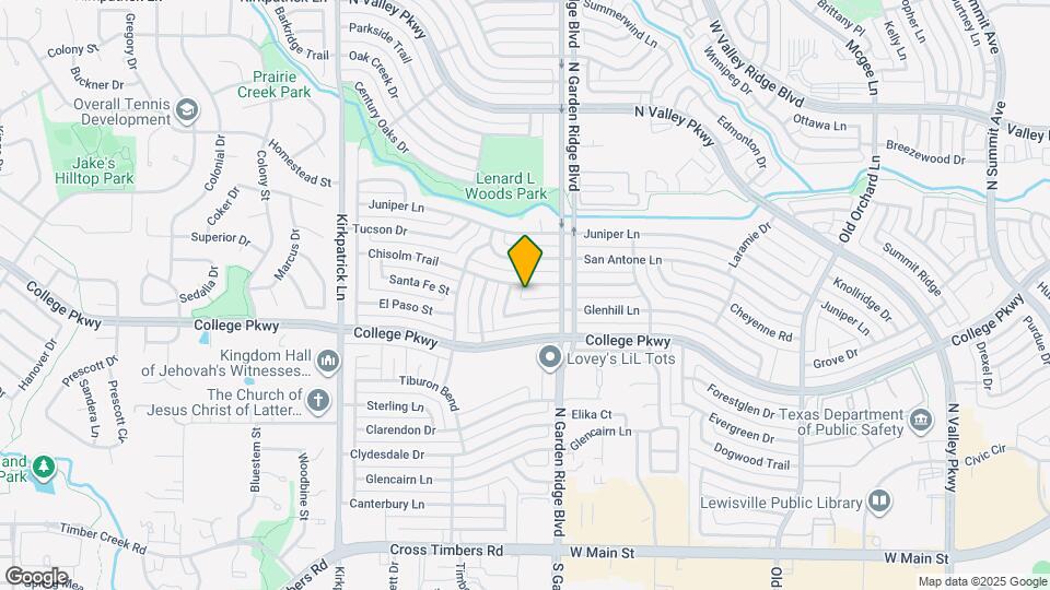 1638 Chisolm Trail Map and Location Details