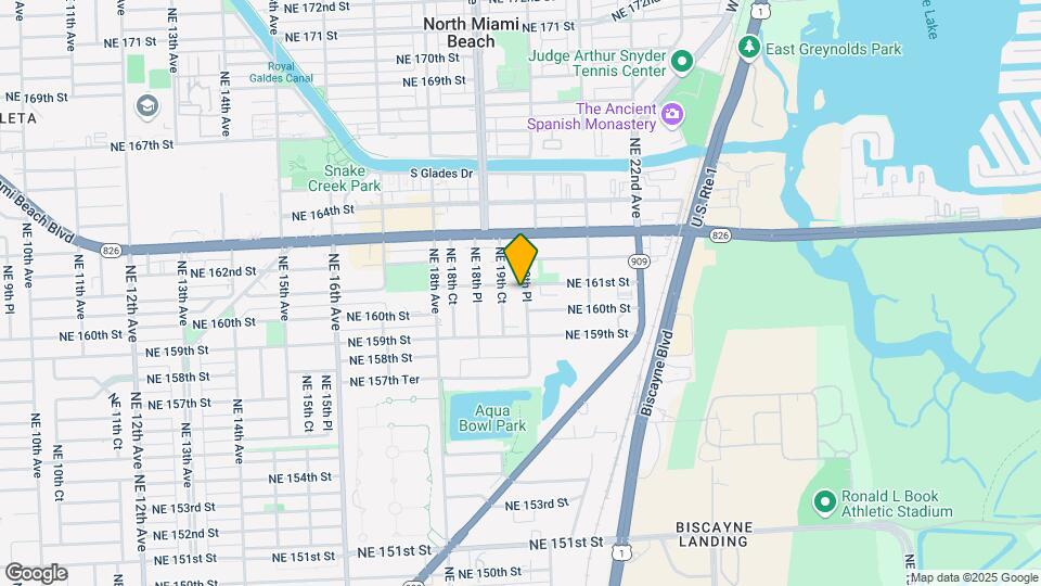 16050 NE 19th Ct Map and Location Details