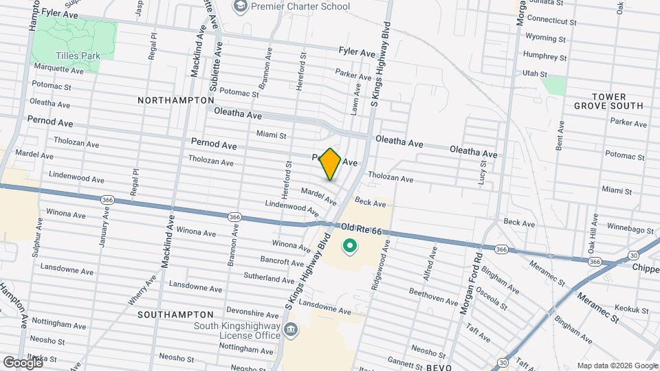 4938 Tholozan Ave, Unit A - 2nd Floor Map and Location Details