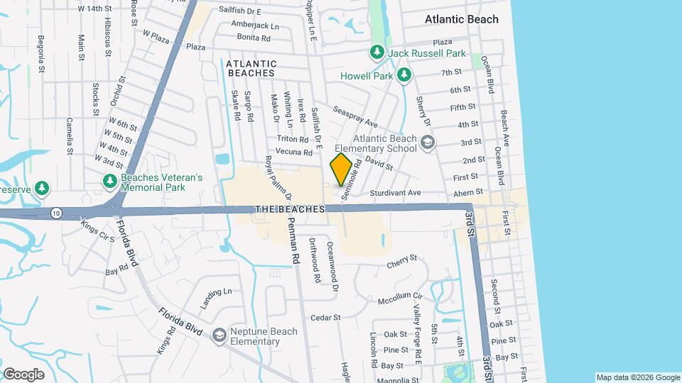 114 Seminole Rd Map and Location Details