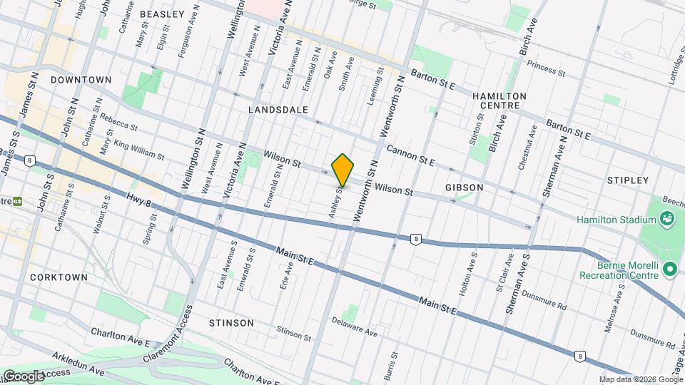 44 Ashley St Map and Location Details