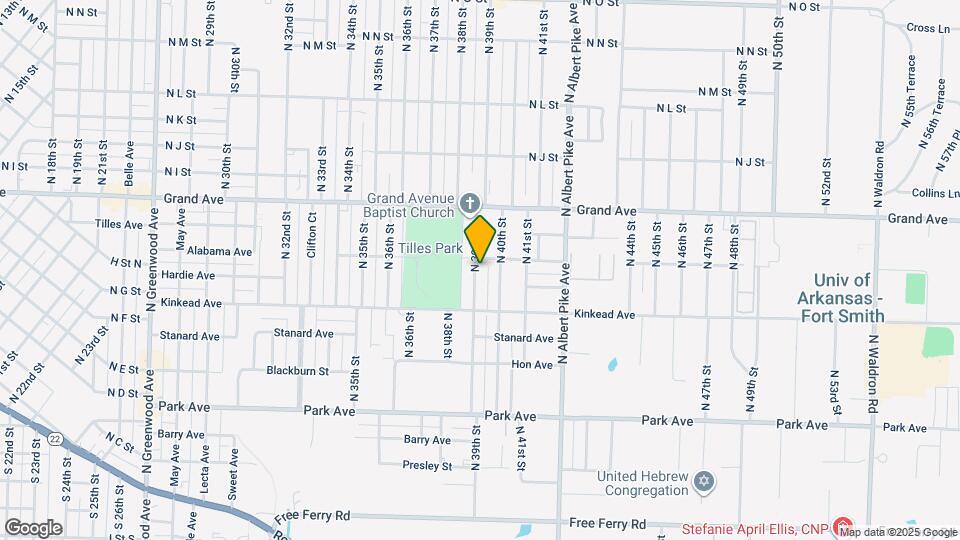 714 N 39th St Map and Location Details