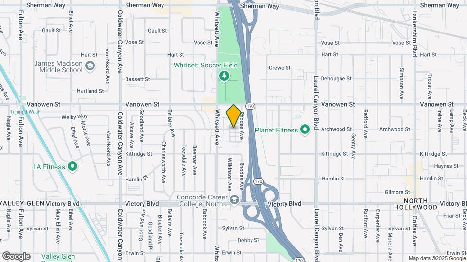 6658 Wilkinson Ave Map and Location Details
