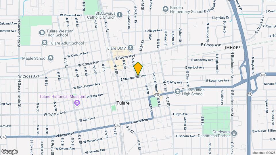 327-333 E San Joaquin Ave Mapa y Detalles de la Ubicación