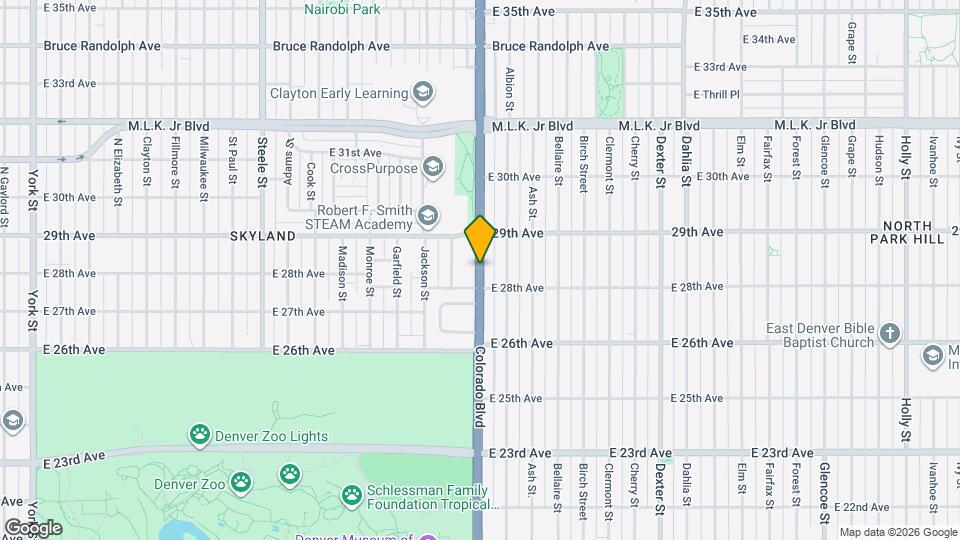 2833 Colorado Blvd Map and Location Details