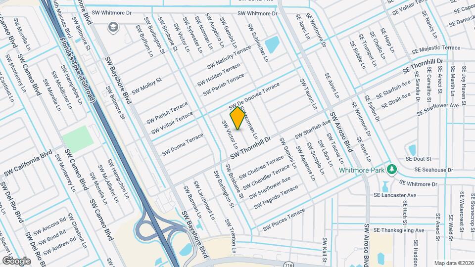 1950 SW Sylvester Ln Mapa y Detalles de la Ubicación