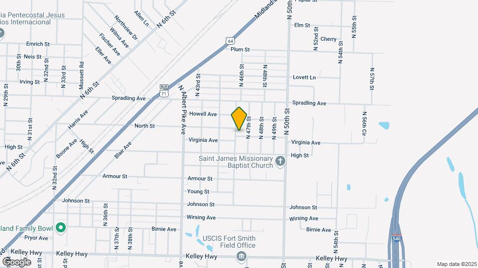 3400 N 46th St Map and Location Details
