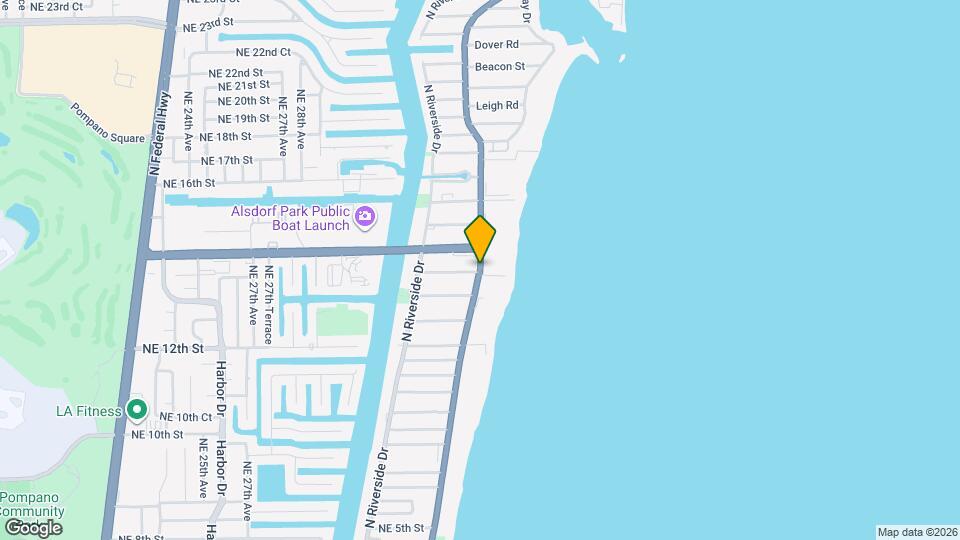 1340 N Ocean Blvd Map and Location Details