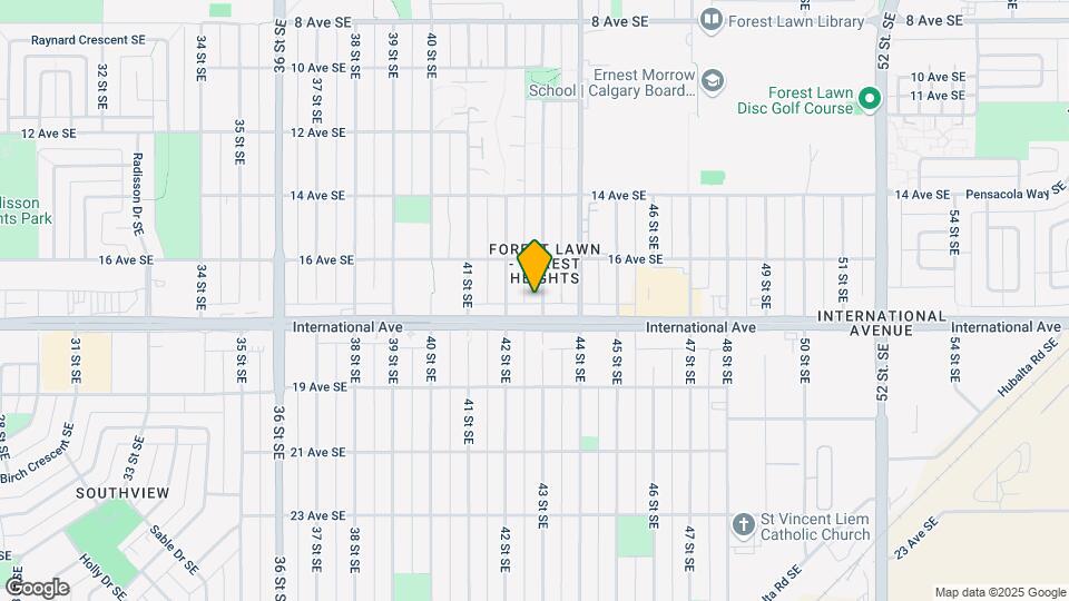 1725 43 St SE Map and Location Details