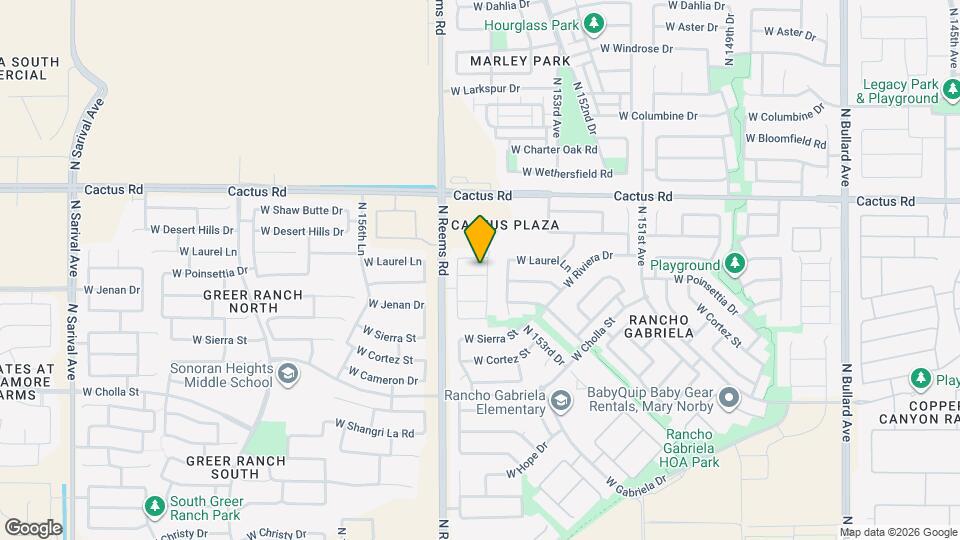 15424 W Poinsettia Dr Mapa y Detalles de la Ubicación