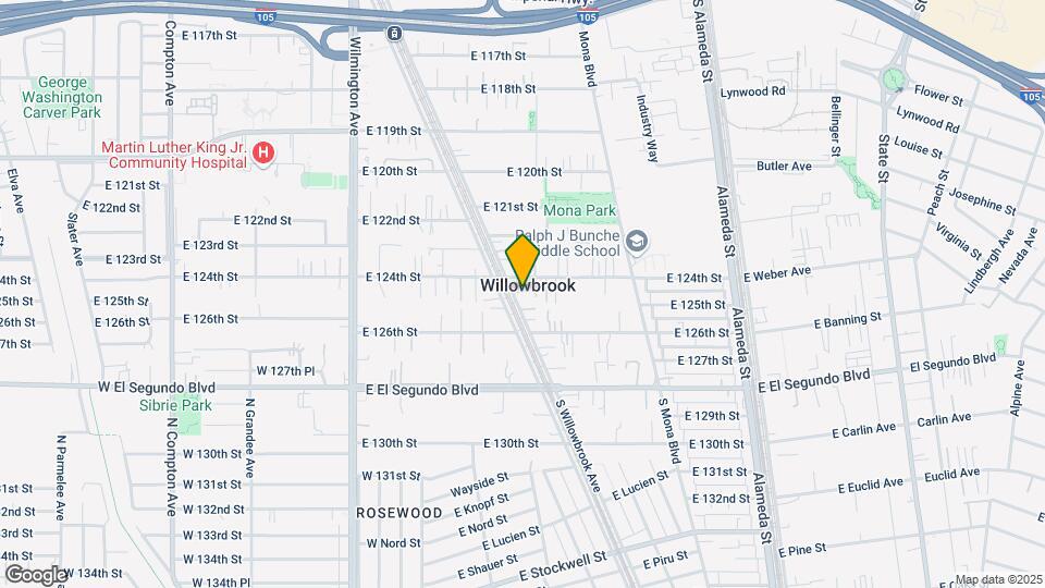 12412 S Willowbrook Ave Mapa y Detalles de la Ubicación