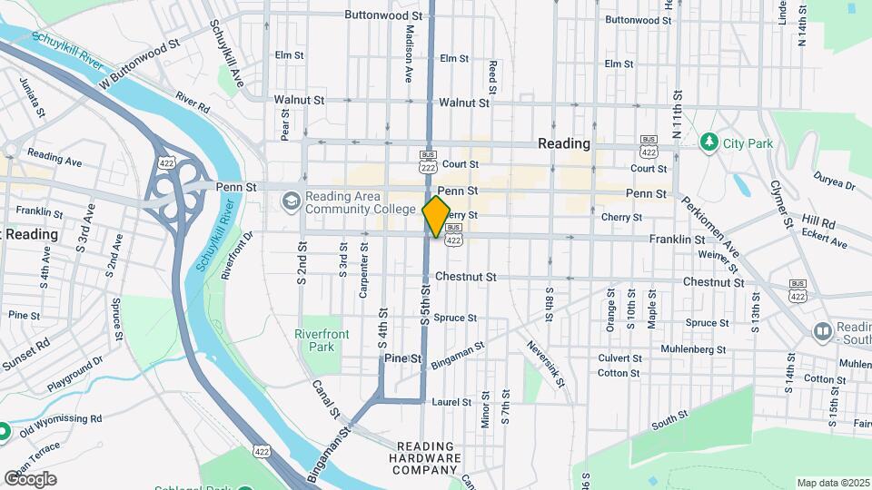 107 S 5th St Map and Location Details