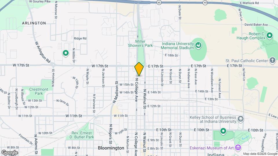 1120-1124 N College Ave Map and Location Details