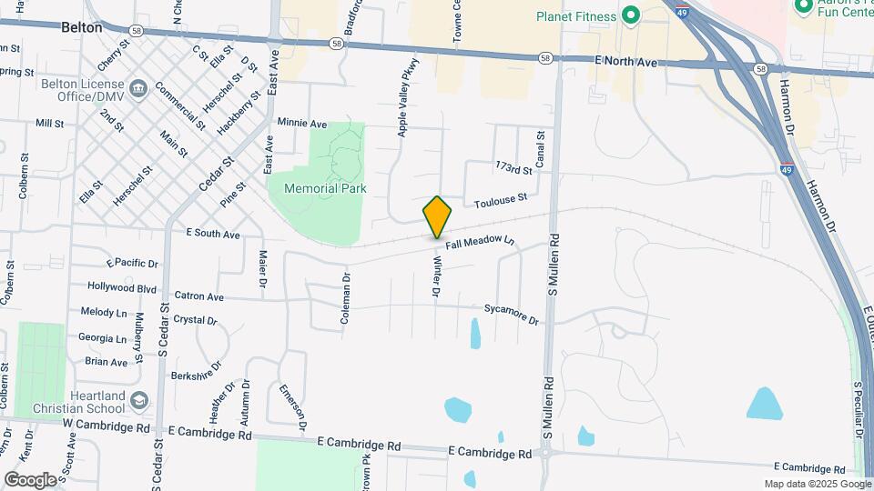 914 Fall Meadow Ln Mapa y Detalles de la Ubicación