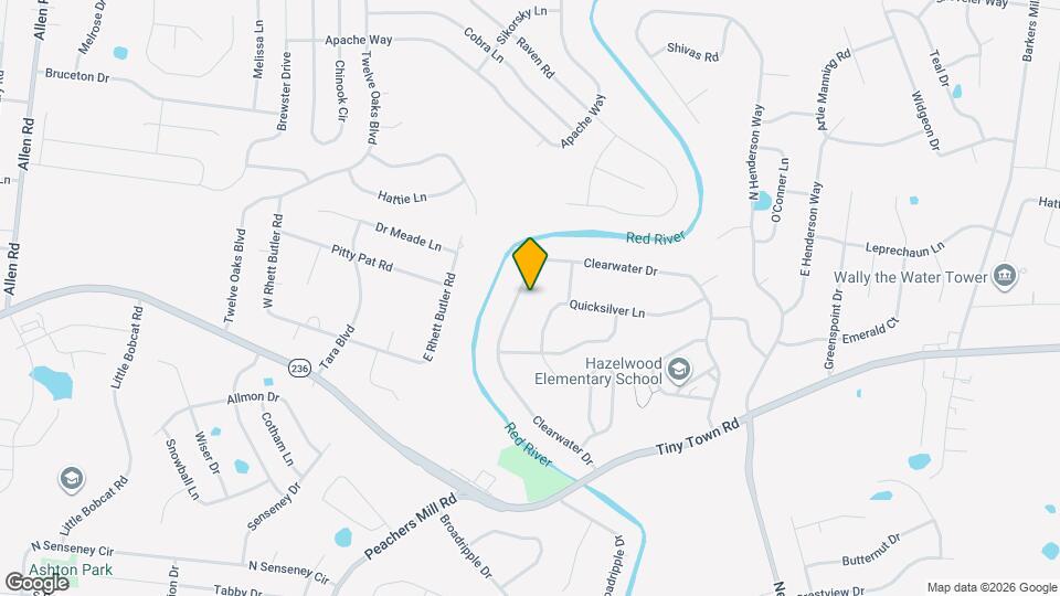 3413 Clearwater Dr Map and Location Details