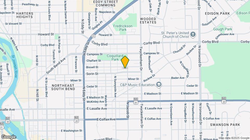 1353 Sorin St Map and Location Details