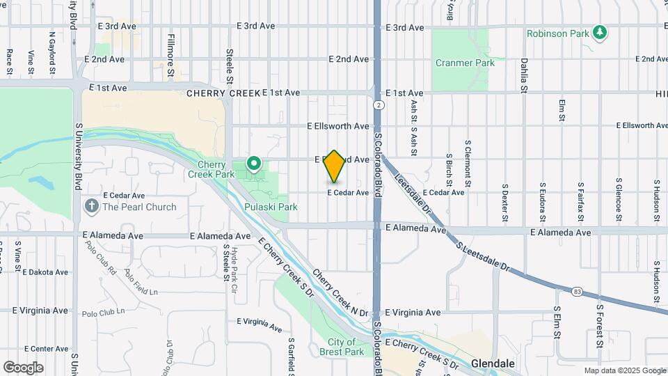 186 S Garfield St Map and Location Details