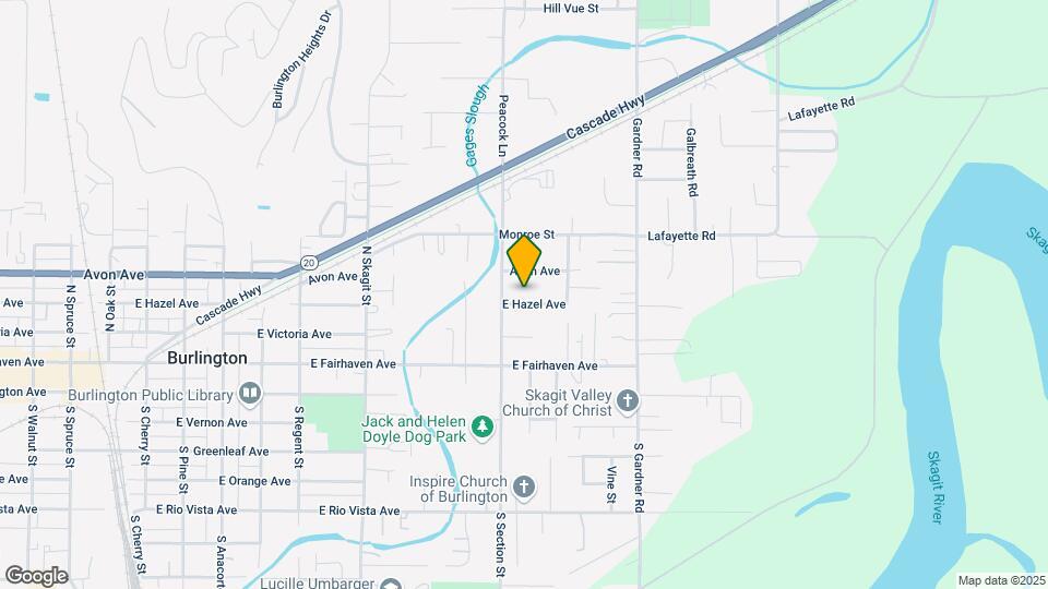 1505 E Hazel Ave Map and Location Details