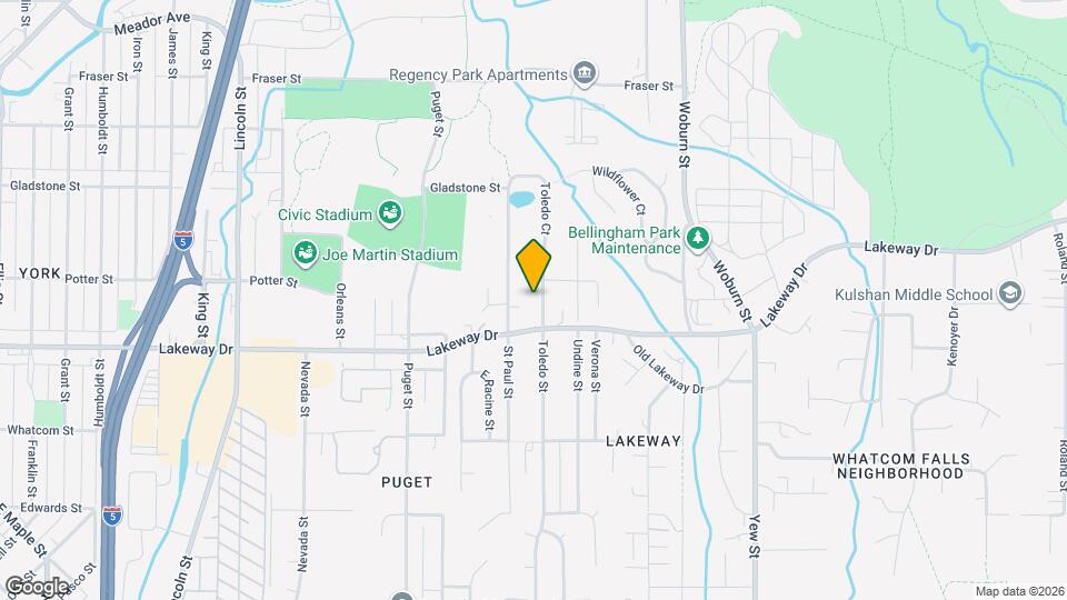 1321 Toledo St Map and Location Details