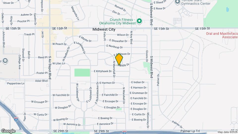 412 Babb Dr Map and Location Details