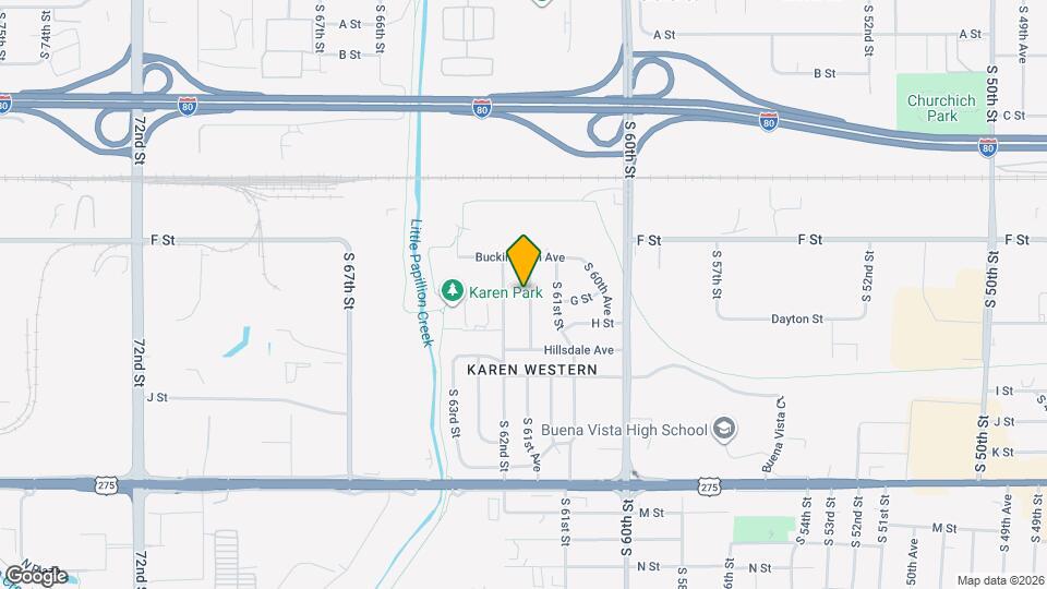4184 S 61st Ave Map and Location Details