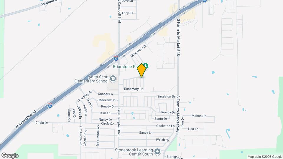 1405 Evergreen St Map and Location Details