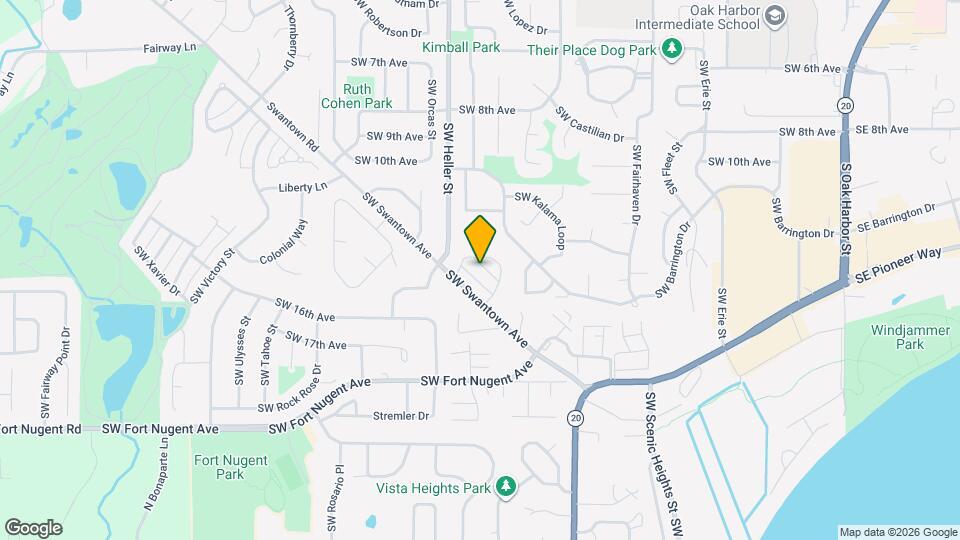 1380 SW Swantown Ave Mapa y Detalles de la Ubicación