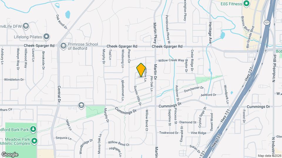 3012 Pin Oak Ln Map and Location Details