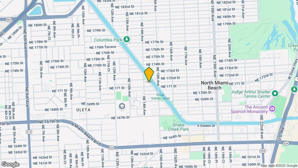 1441 NE 171st St Map and Location Details