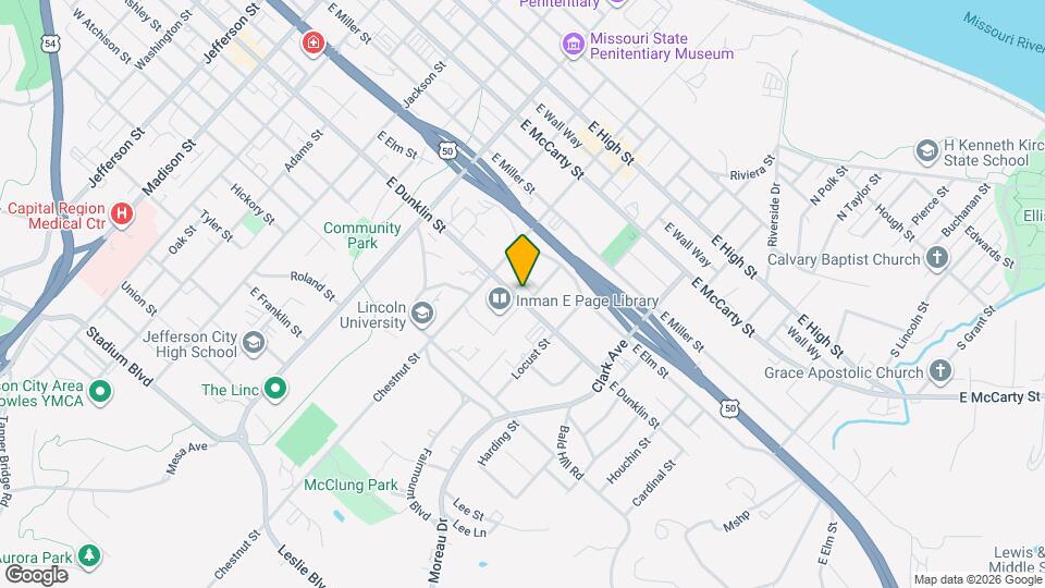 927 E Dunklin St Map and Location Details