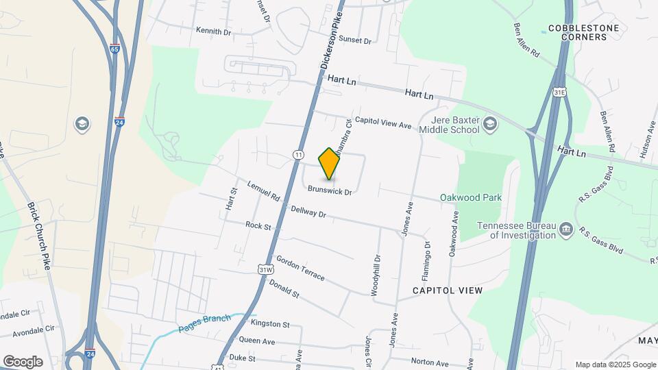 2713 Brunswick Dr Map and Location Details