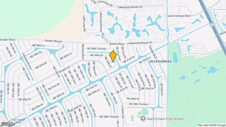 4218 NE 20th Ct Map and Location Details