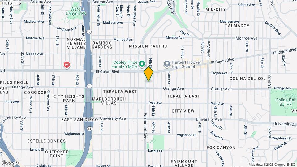 4227 Fairmount Ave Map and Location Details