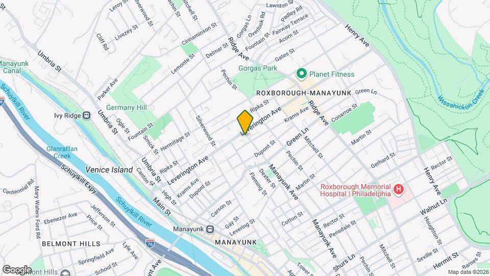 4572 Manayunk Ave Map and Location Details