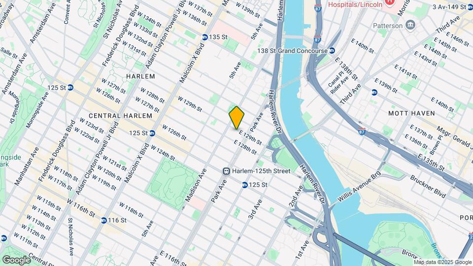 58 E 129th St Map and Location Details