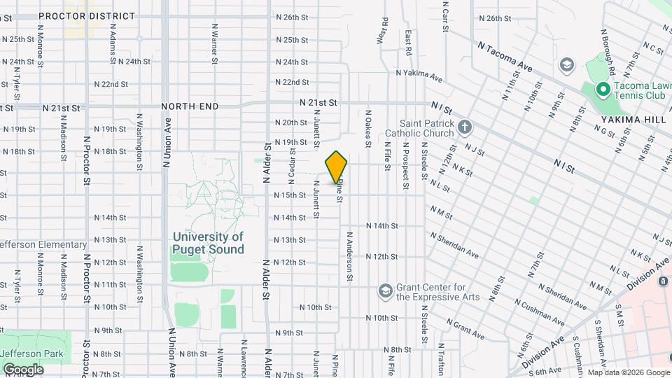 2901 N 15th St, Unit Northend 1 Bedroom Apartment Map and Location Details