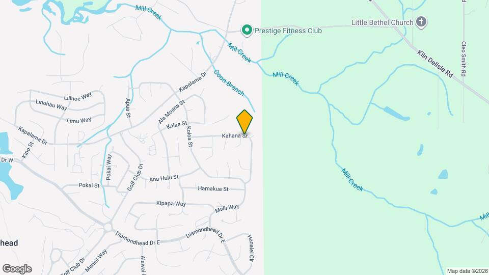 9938 Kahana St Mapa y Detalles de la Ubicación