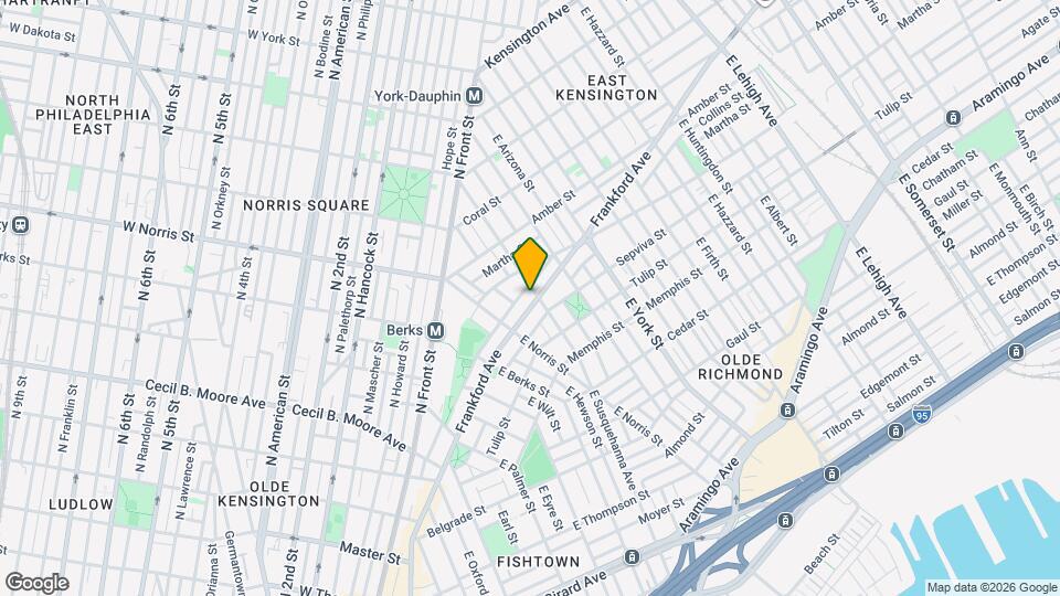 2040 Frankford Ave Map and Location Details