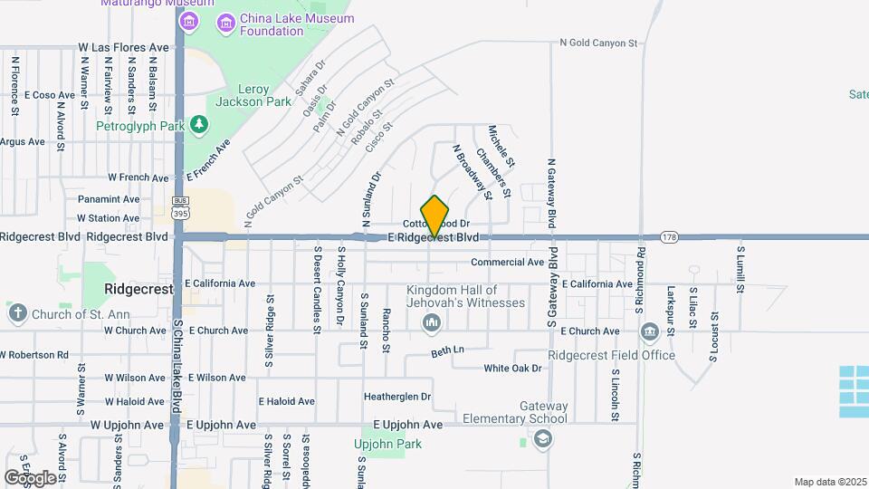617 E Ridgecrest Blvd Map and Location Details