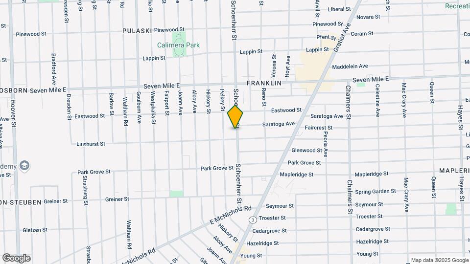 18625 Schoenherr St Map and Location Details