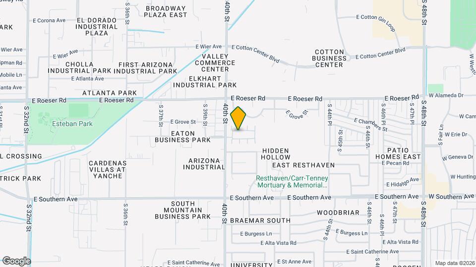 4019 E Chambers St Map and Location Details