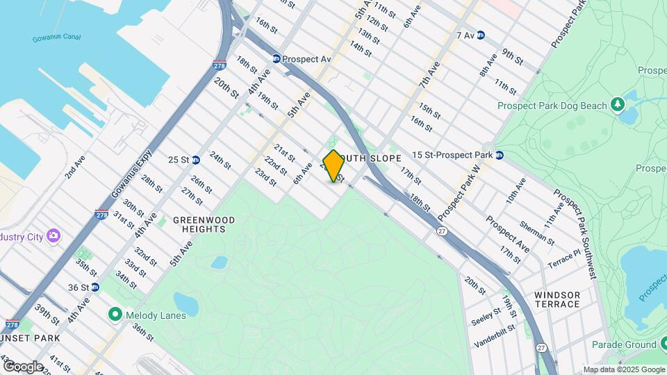 349 21st St Map and Location Details