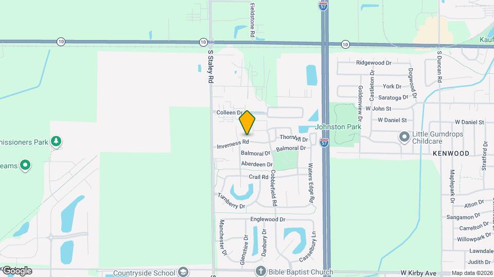 4014 Inverness Rd Map and Location Details