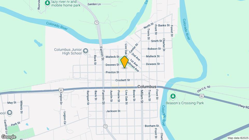 834 Live Oak St Map and Location Details