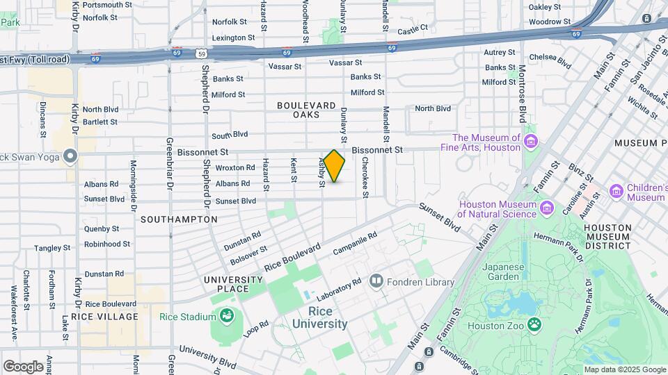 1733 Albans Rd Map and Location Details
