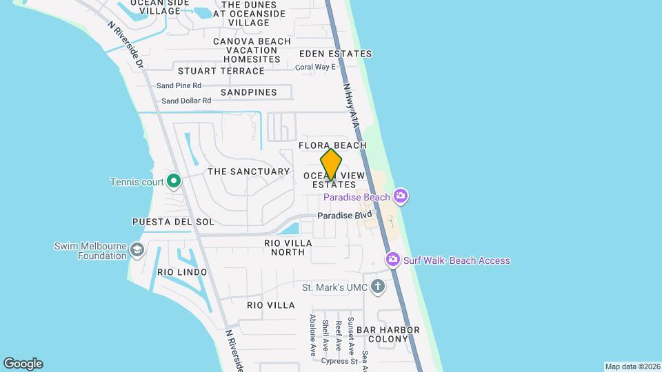 255 Ocean View Ln Map and Location Details