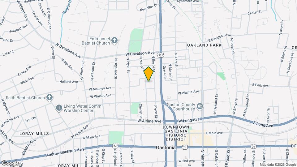 408 N Morris St Map and Location Details