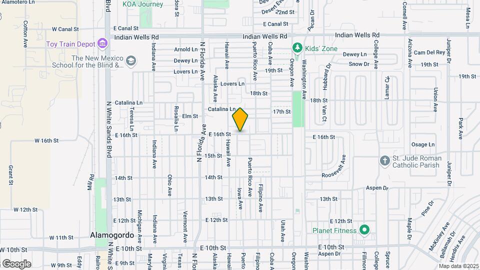 1006 E 16th St Map and Location Details